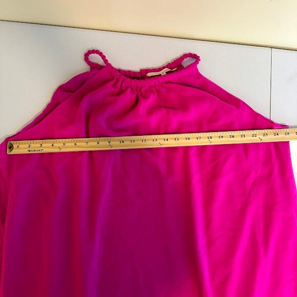 Rachel Roy NWT‎ Women's Rope Halter Handkerchief Dress Pink Size 2X Cocktail - Picture 8 of 10